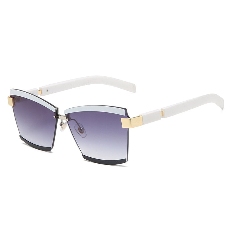 Óculos de Sol Feminino Rimless Vintage