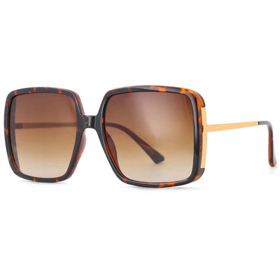 Óculos de Sol Female Big Frame Vintage