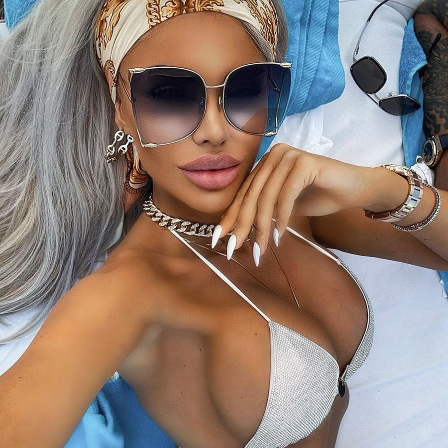 Óculos de Sol Gold Ladie Luxury