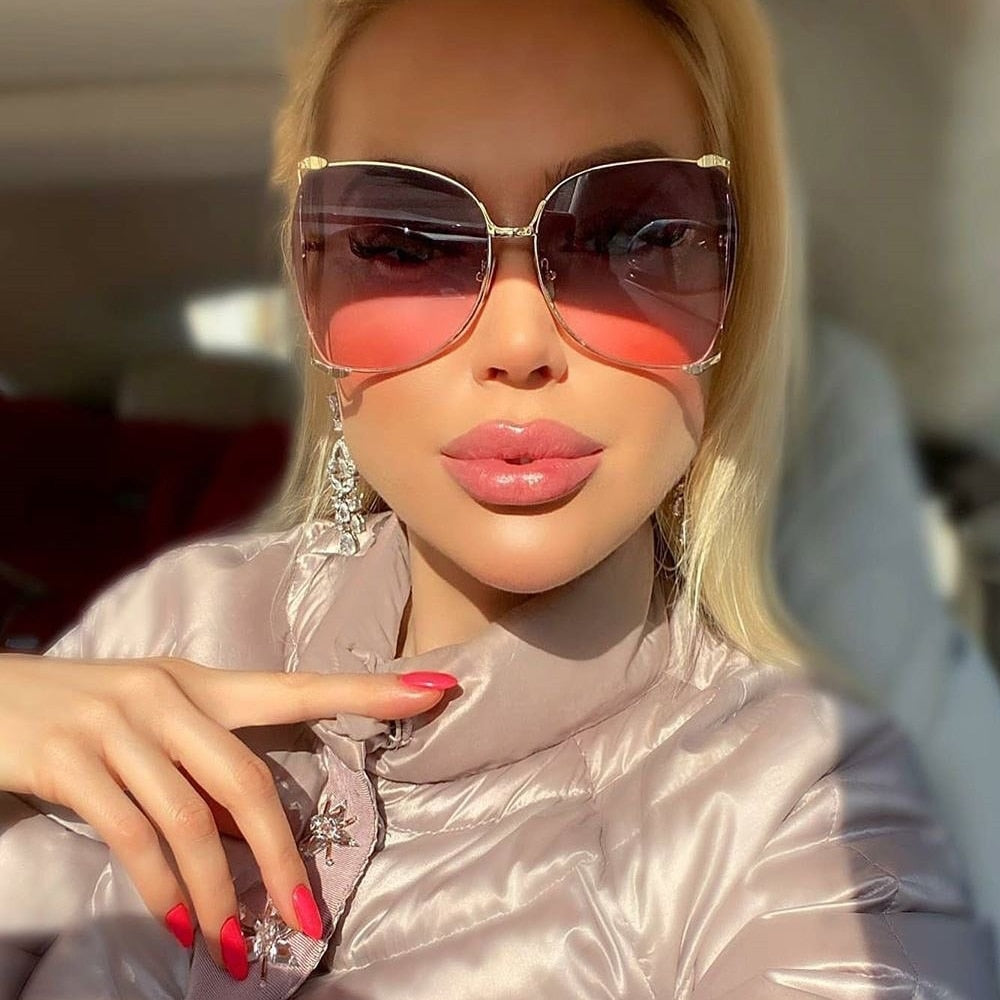 Óculos de Sol Gold Ladie Luxury